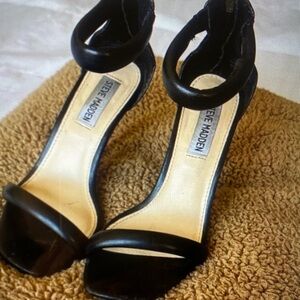 Steve Madden Black Ankle Strap Heels